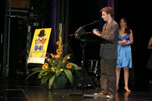 Jean-François Lévesque, réalisateur, a reçu le 1er Prix dans la catégorie court métrage pour son film Le Nœud cravate